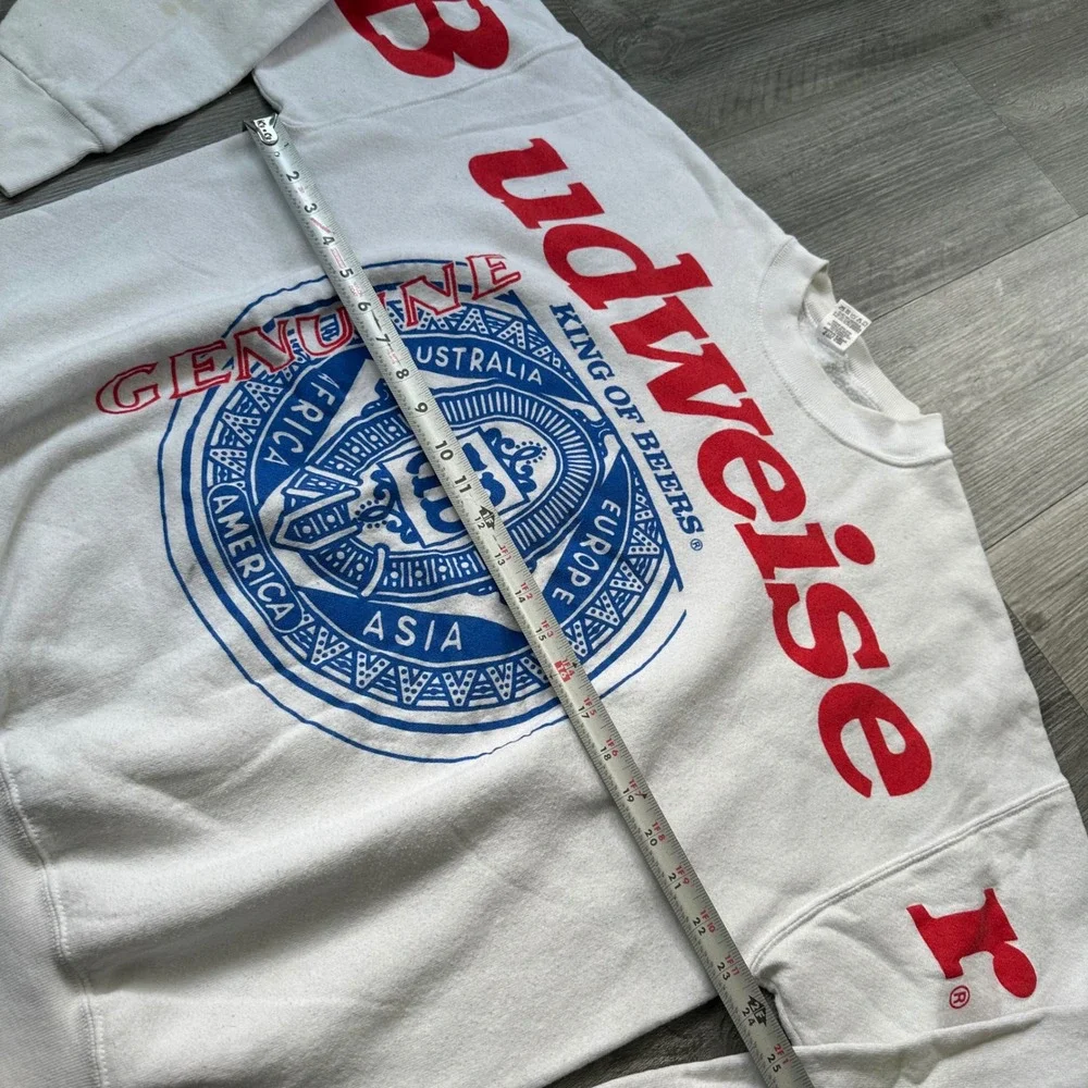 Vintage 90s Rare Budweiser King of Beers Sweatshirt Men's XL Genuine Logo